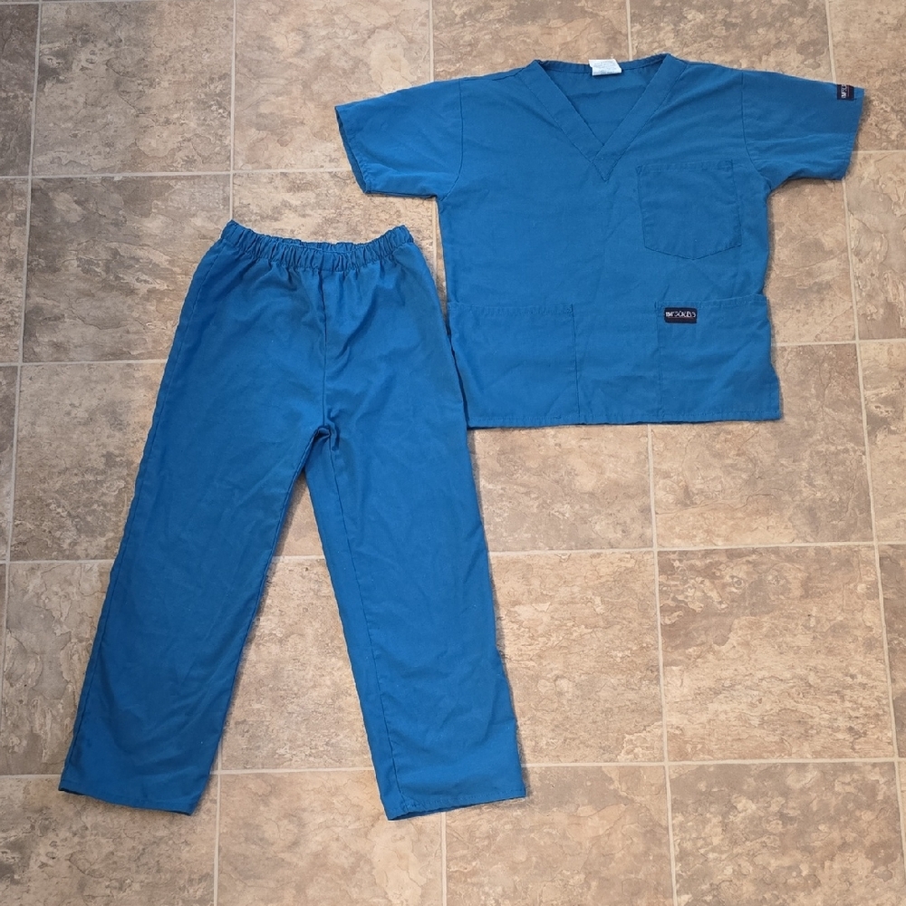 Kids Blue Scrub Set